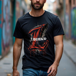 Dicke Letter L Monogram Graffiti individuell anpas T-Shirt