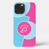 Dicke, leuchtende Fun Chic Abstrakt Circles Art Pa iPhone Hülle (Rückseite)