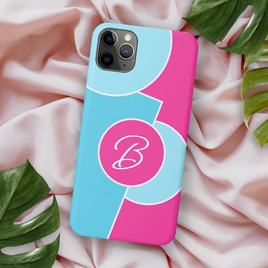 Dicke, leuchtende Fun Chic Abstrakt Circles Art Pa iPhone Hülle