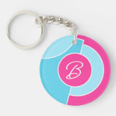 Dicke, leuchtende Fun Chic Abstrakt Circles Art Pa Schlüsselanhänger (Vorderseite)