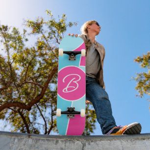 Dicke, leuchtende Fun Chic Abstrakt Circles Art Pa Skateboard
