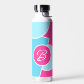 Dicke, leuchtende Fun Chic Abstrakt Circles Art Pa Trinkflasche (Links)