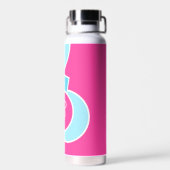 Dicke, leuchtende Fun Chic Abstrakt Circles Art Pa Trinkflasche (Rückseite)