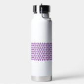 Dicke Lila Clematis-Blume Personalisiert Trinkflasche (Links)