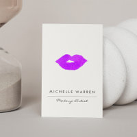 Dicke Lila Lippen Wasserfarbe Makeup Artist