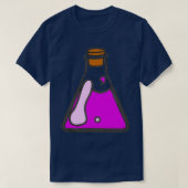 Dicke lila Tränke in einer konischen Flasche T-Shirt (Design vorne)