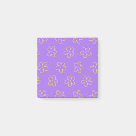 Dicke Lila Whimsistische Blume Muster Feminine Post-it Klebezettel
