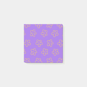 Dicke Lila Whimsistische Blume Muster Feminine Post-it Klebezettel