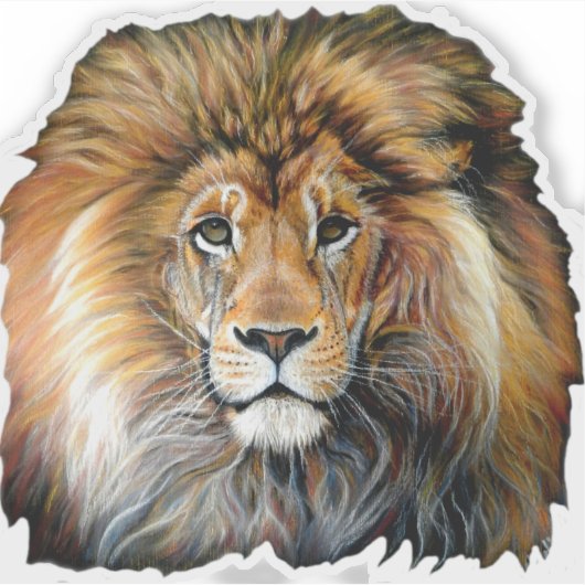 Dicke Lion Sticker Cut-out (Vorderseite)