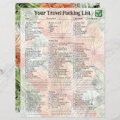 Dicke Mandarine Tropical Floral Wasserfarbe Grafik