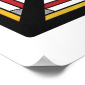 Dicke mehrfarbige Deko Geometrische Abstraktion (Ecke)