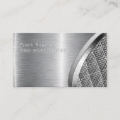 Dicke Metallic Look SCAFFOLDER Navy & Silber Visitenkarte (Vorderseite)