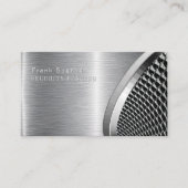 Dicke Metallic Look SURCUITY Schwarz & Silber Visitenkarte (Vorderseite)