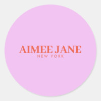 Dicke Minimalistisch Luxus Boutique Rosa/Orange