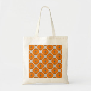 Dicke Minimalistische Mohnblüte Texturierte Orange Tragetasche