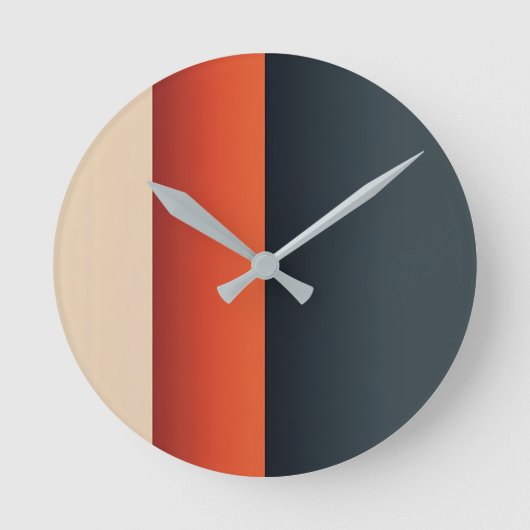 Dicke Minimalistische Wandleuchte Runde Wanduhr (Vorderseite)