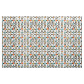 Dicke Mitte des Jahrhunderts Moderne Abstrakte Kre Stoff (Yard (91,4 cm))