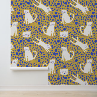 Dicke moderne Big Cat Leopard Print Tapete