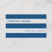 Dicke moderne blaugraue Streifen Visitenkarte (Vorderseite)