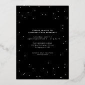 Dicke moderne Gold 1 Foto Abschluss Folie in Folieneinladung (Rückseite)