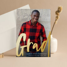 Dicke moderne grad gold ein Foto Abschluss