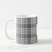 Dicke moderne Kariert Holiday Monogram Coffee Tass Kaffeetasse (Links)