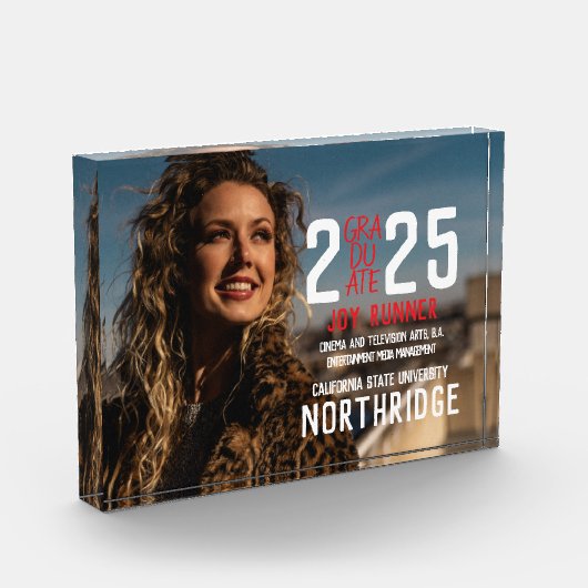 Dicke moderne Klasse des Fotos 2025 Abschluss (Links)