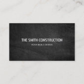 Dicke moderne Konstruktion schwarzer Beton texturi Visitenkarte (Vorderseite)