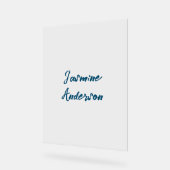 Dicke moderne Minimalistische Ozeanfarbe Acrylschild (Winkel)