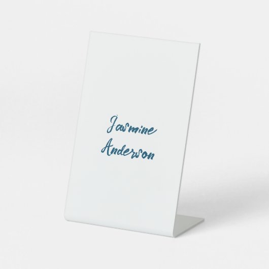 Dicke moderne Minimalistische Ozeanfarbe Sockelschild (Vorderseite)