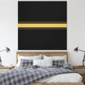 Dicke, moderne, Minimalistische schwarz-braune Ren Leinwanddruck (Insitu (Schlafzimmer))