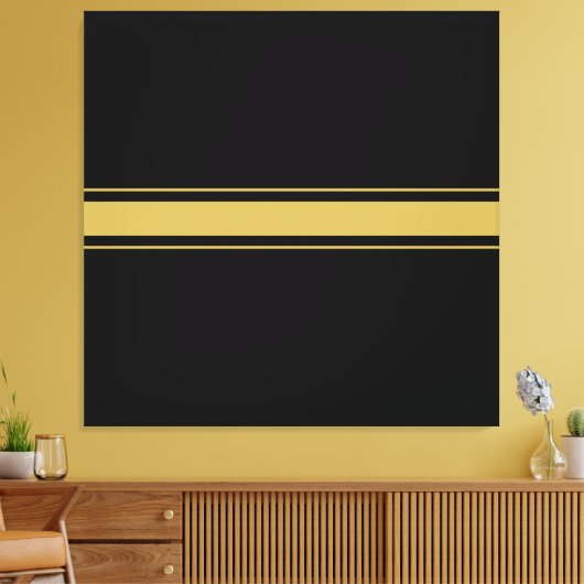 Dicke, moderne, Minimalistische schwarz-braune Ren Leinwanddruck (Insitu (Wohnzimmer))