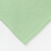 Dicke moderne Monogramm | Pale & Kelly Green Fleecedecke (Ecke)