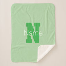 Dicke moderne Monogramm | Pale & Kelly Green