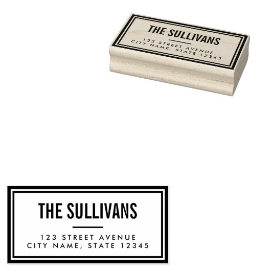 Dicke moderne Personalisierte Briefmarke Gummistempel (Stempel)