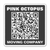 Dicke monochrome QR-Code Waterproof Car Aufkleber (Vorderseite)