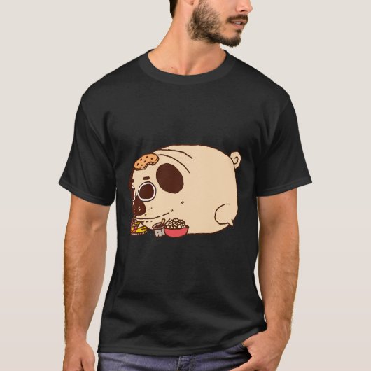 dicke Mops frisst Classic 886 T-Shirt (Vorderseite)