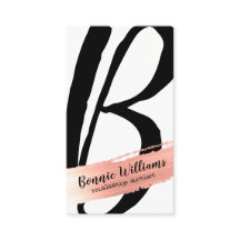 Dicke MUA Typografie Monogramm Rose Gold Splash