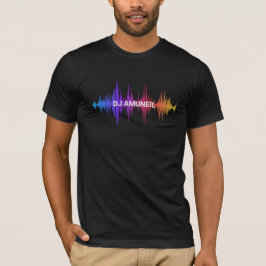 Dicke Musikwellen Mehrfarbige DJs, Audio T-Shirt