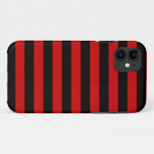 Dicke Muster aus schwarzen und roten Streifen Case-Mate iPhone Hülle (Rückseite (Horizontal))