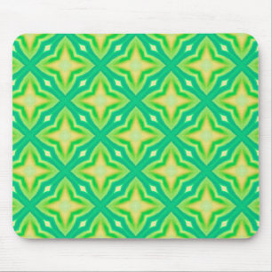 Dicke Neon-Grün-Sternmuster-Mosaik Mousepad