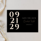 Dicke Nummerntypografie Moderner B&W QR Code Einladung