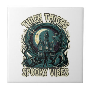 Dicke Oberschenkel Gruselige Vibes Halloween Spukh Fliese