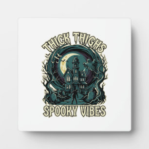 Dicke Oberschenkel Gruselige Vibes Halloween Spukh Fotoplatte