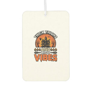 Dicke Oberschenkel Hexen-Vibes Halloween-Shirt-Des Autolufterfrischer