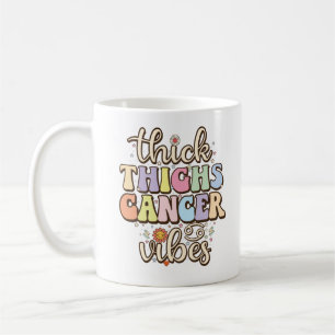 Dicke Oberschenkel Krebs Vibes Retro Groovy Sternz Kaffeetasse
