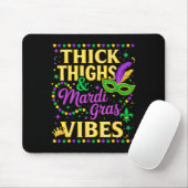 Dicke Oberschenkel Mardi Gras Stimmung Fleur De Li Mousepad (Mit Mouse)