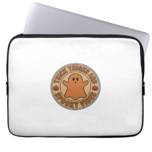 Dicke Oberschenkel und Gruselige Vibes Geist Hallo Laptopschutzhülle