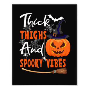 Dicke Oberschenkel Und Gruselige Vibes Halloween P Fotodruck
