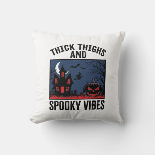 Dicke Oberschenkel Und Gruselige Vibes Halloween-S Kissen
